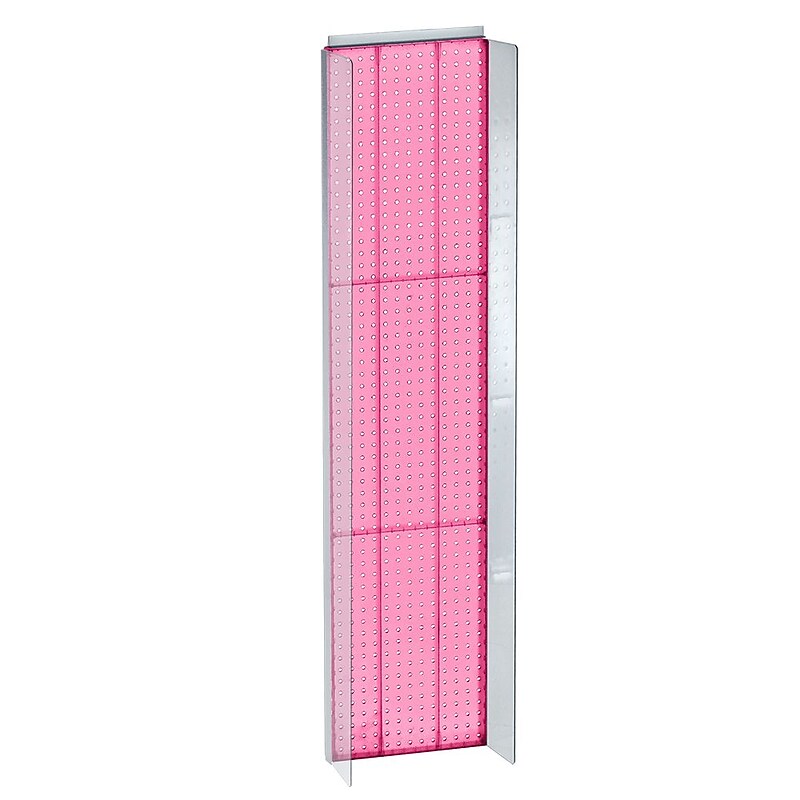 Azar Displays 14" x 60" Pegboard Powerwing Display, Pink (700354-PNK) image 1