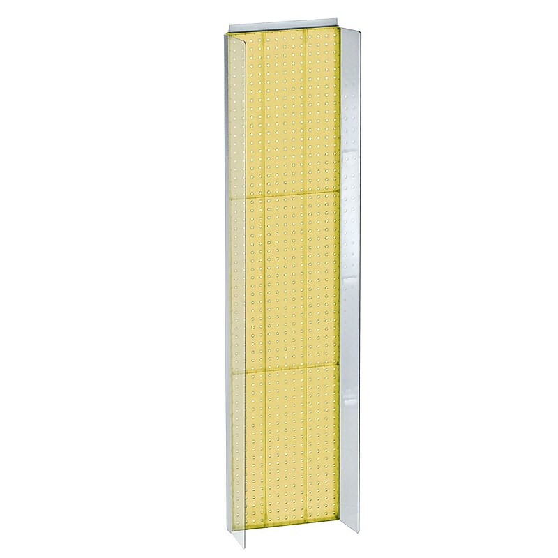 Azar Displays 14" x 60" Pegboard Powerwing Display Yellow image 1