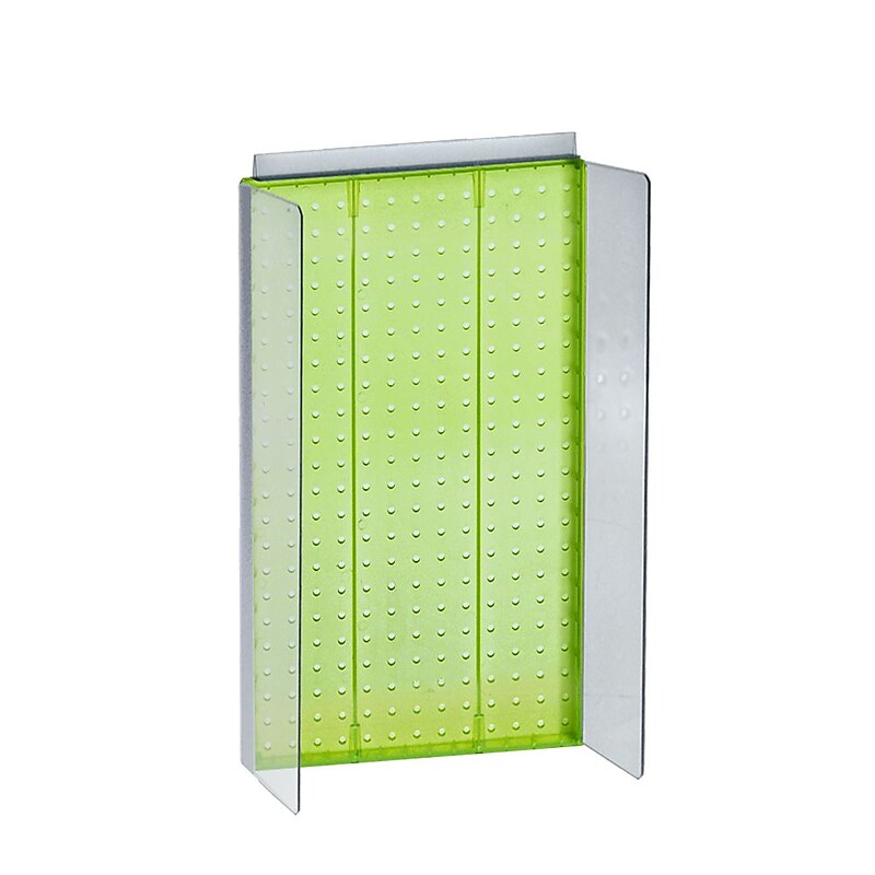 Azar Displays 13.5" x 22" Pegboard Powerwing Display, Green (700355-GRE) image 1