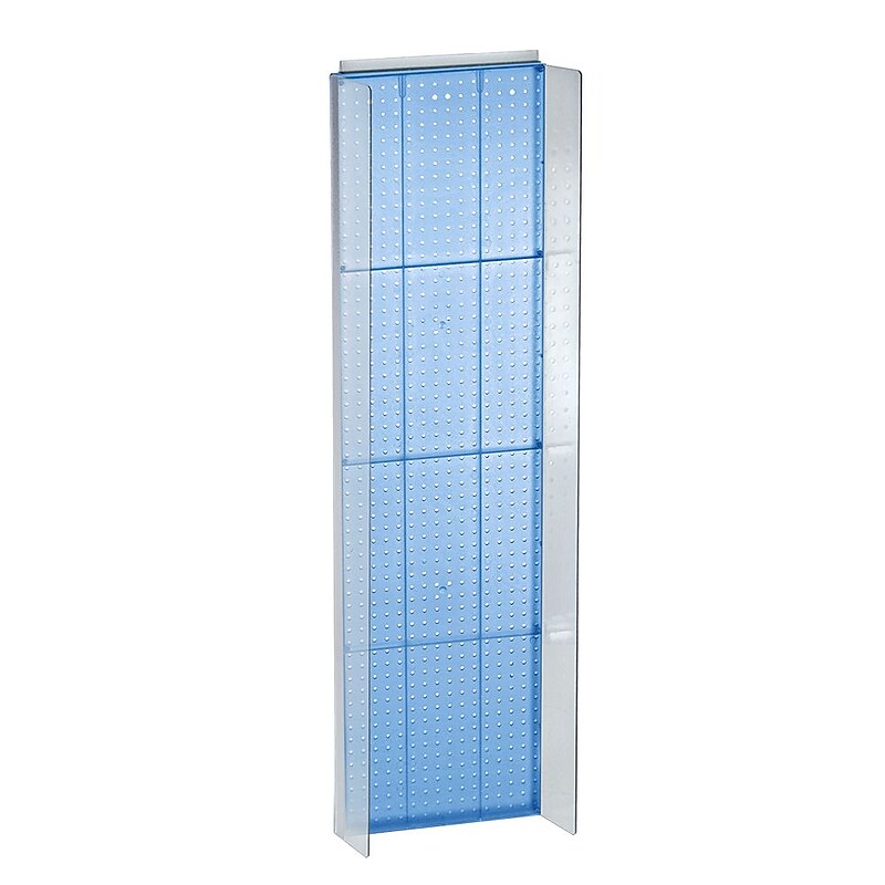Azar Displays 16.75" x 60" Pegboard Powerwing Display Blue image 1