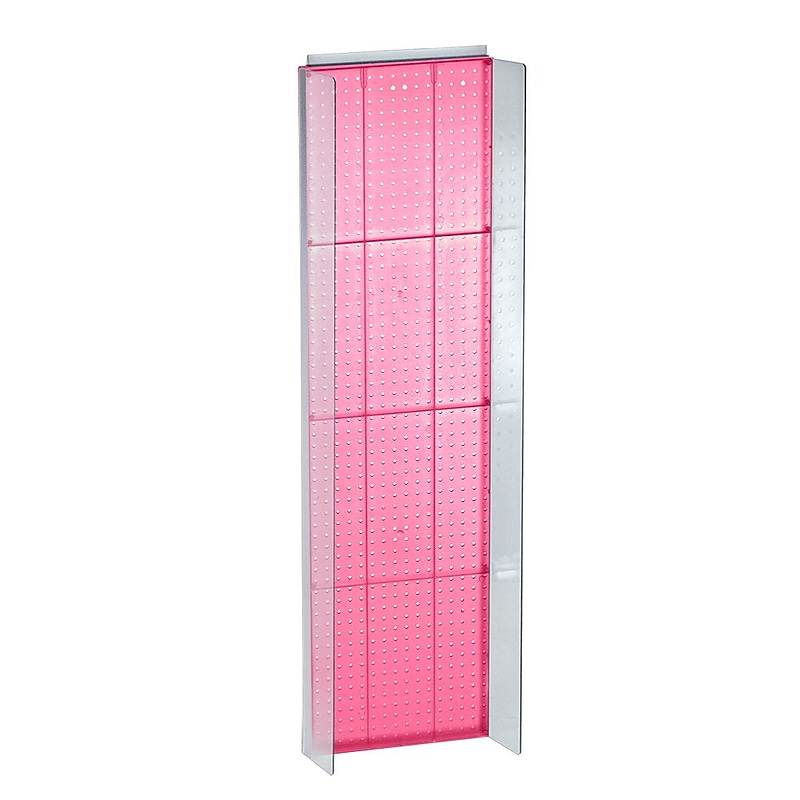Azar Displays 16.75" x 60" Pegboard Powerwing Display Pink image 1