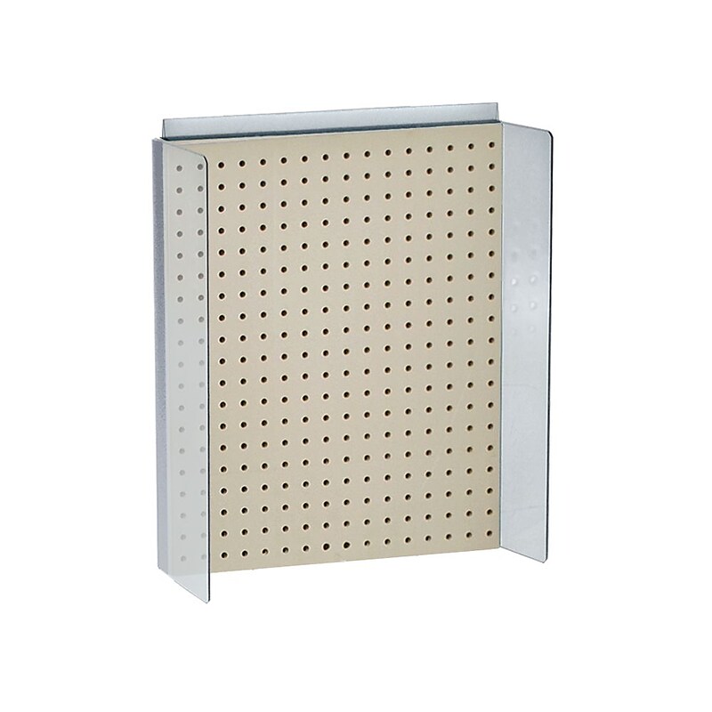 Azar Displays 16" x 20.25" Pegboard Powerwing Display Almond image 1