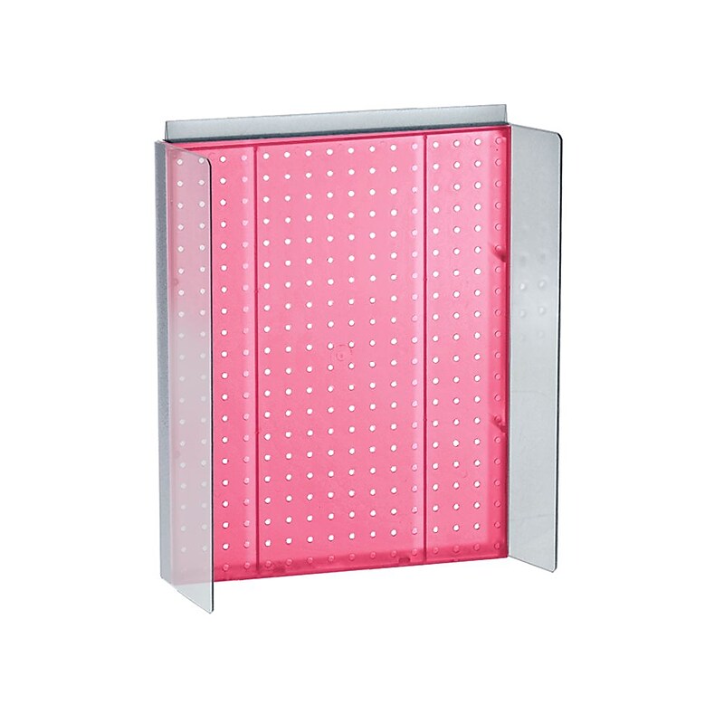 Azar Displays 16" x 20.25" Pegboard Powerwing Display Pink image 1