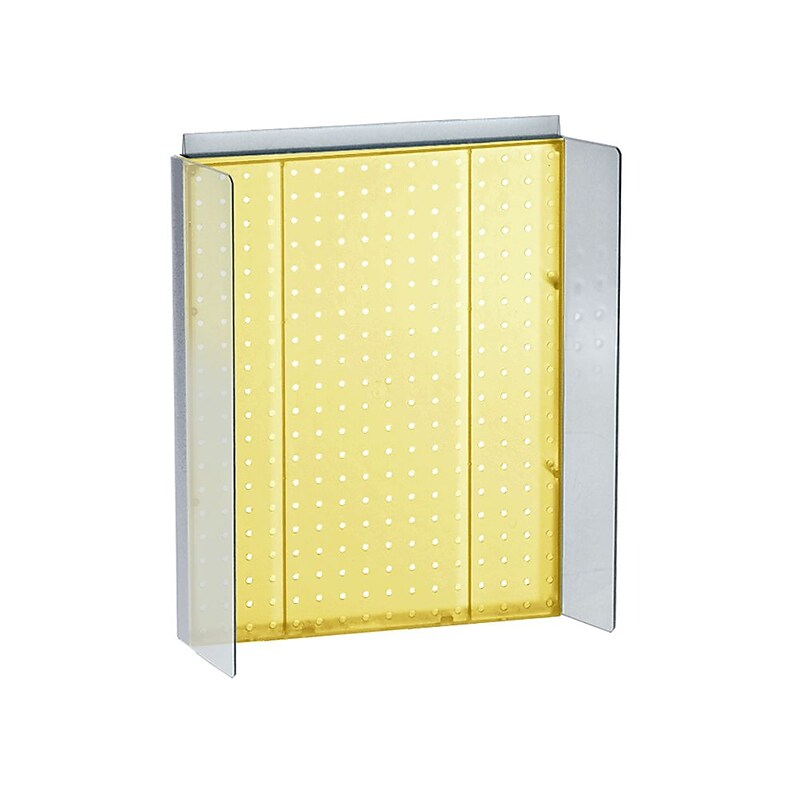 Azar Displays 16" x 20.25" Pegboard Powerwing Display Yellow image 1
