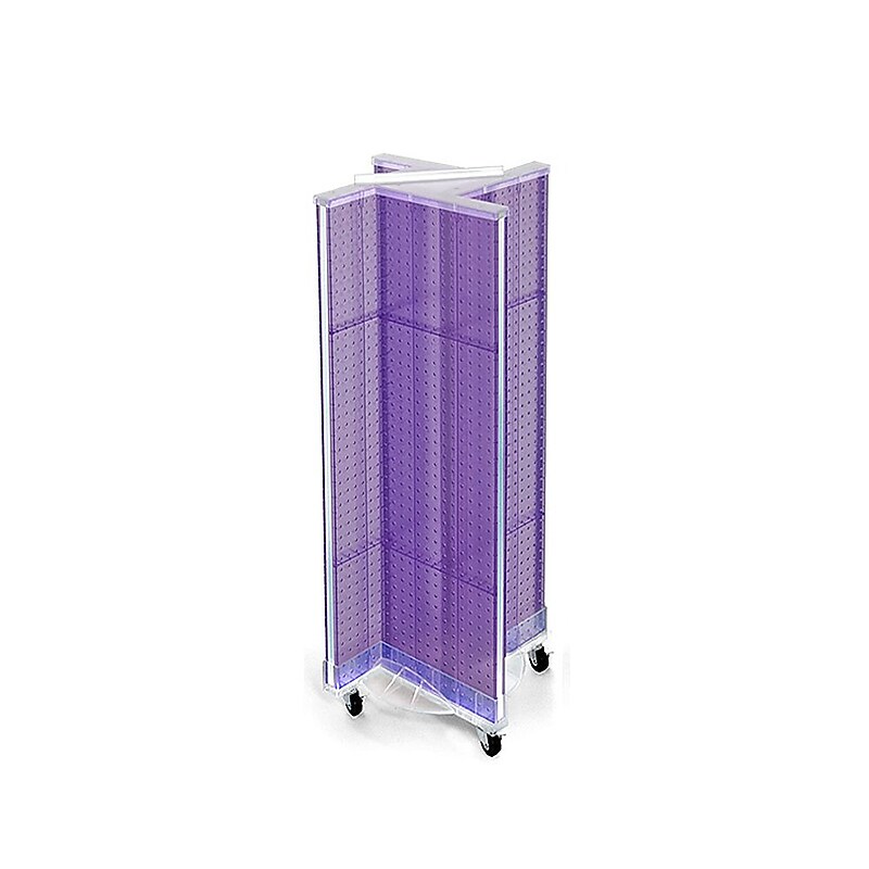 Azar Displays 13.5" x 44" Pegboard Pinwheel Unit Purple image 1