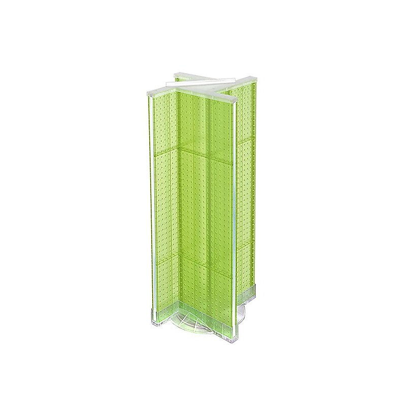 Azar Displays 13.5" x 44" Plastic Pegboard Pinwheel Unit Green image 1