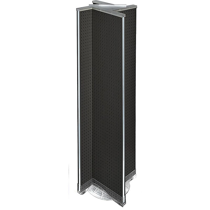 Azar Displays 13.5" x 60" Pegboard Display Pinwheel Spinner Black image 1