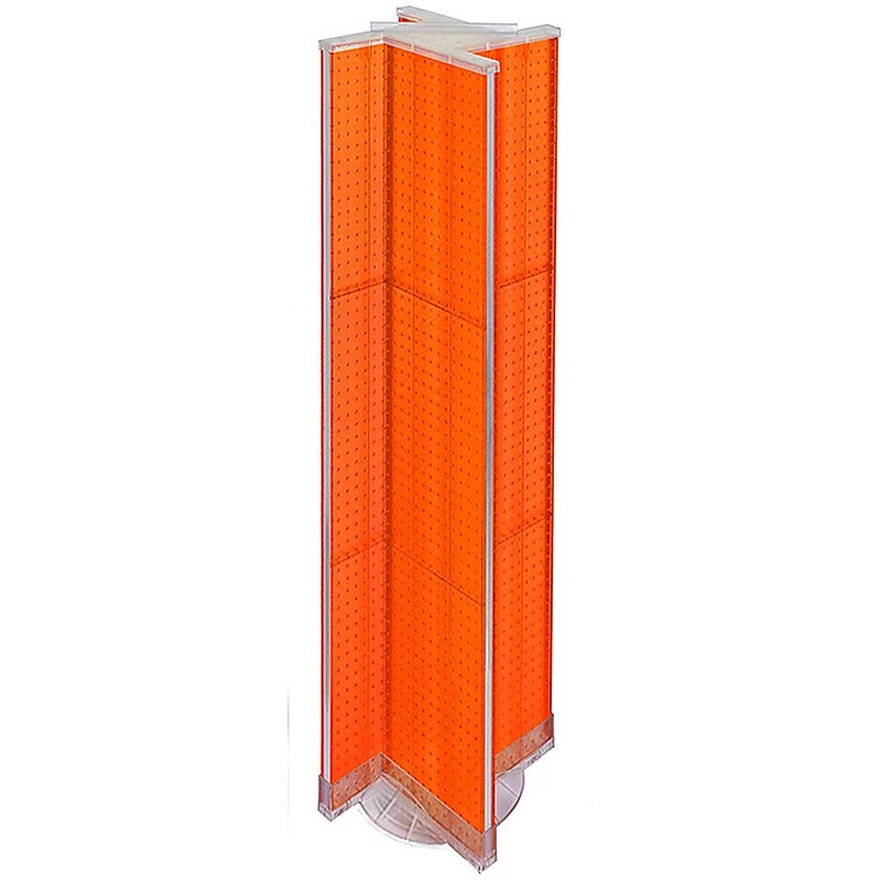 Azar Displays 13.5" x 60" Pegboard Display Pinwheel Spinner Orange image 1