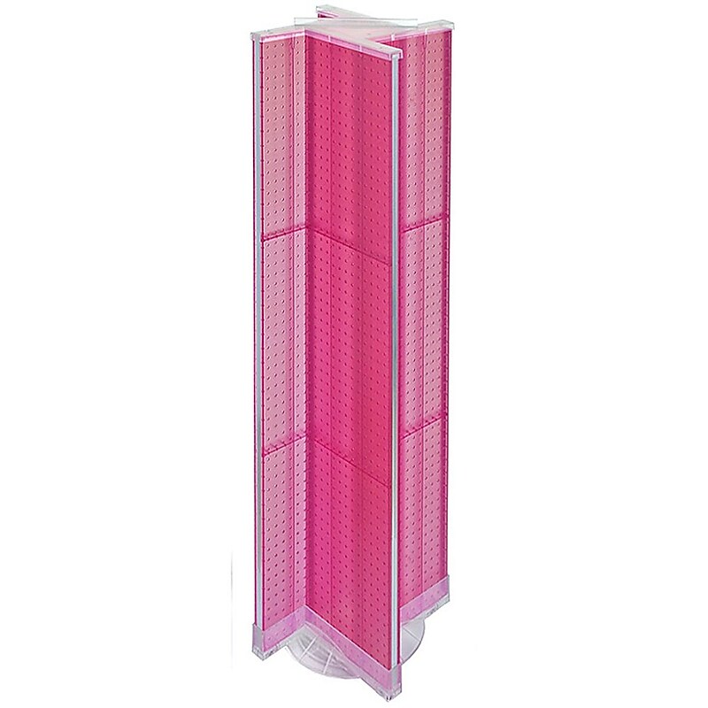 Azar Displays 13.5" x 60" Pegboard Display Pinwheel Spinner Pink image 1