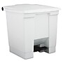 Rubbermaid Polyethylene Step Trash Can, White, 8 gal. (FG614300WHT)~#|#~m000435837_sc7
