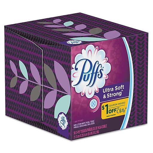 Puffs® Cube Ultra Soft 2Ply Facial Tissues at Staples