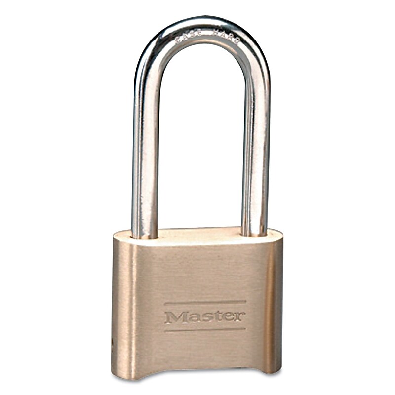 Master Lock Settable Combination Padlock with 2.25" Shackle, 6/Box (175) image 1