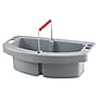 Rubbermaid Commercial 2-Compartment Cleaning Caddy, Gray Plastic (FG264900GRAY)~#|#~m000437774_sc7