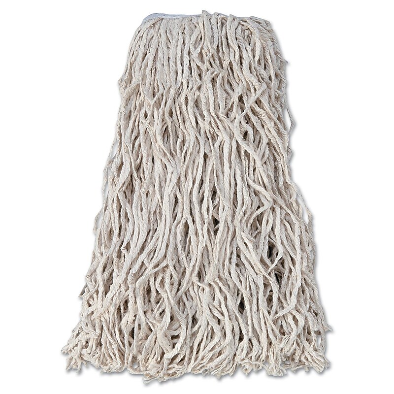 Rubbermaid Commercial Economy Cotton Mop Heads Cotton White image 1