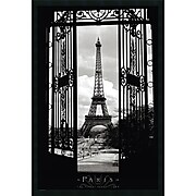 Amanti Art "Eiffel Tower 1909" Framed Print Art, 37.38" x 25.38"