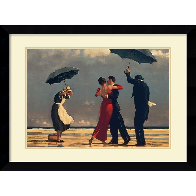 Amanti Art Jack Vettriano "The Singing Butler" Framed Print Art, 26.62" x 32.62" image 1
