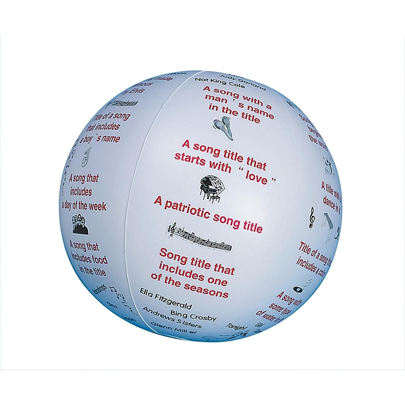 S&S Toss 'n Talk-About Music Ball (16706) image 1