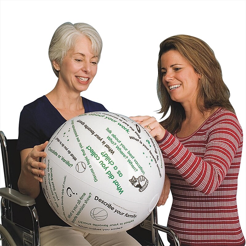 S&S Toss 'n Talk-About Getting Acquainted Ball image 1