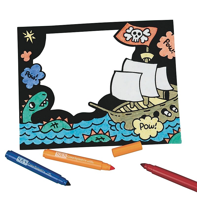 Craft Express Velvet Pirate Frame Craft Kit, 12/Pack (CE4418) image 1
