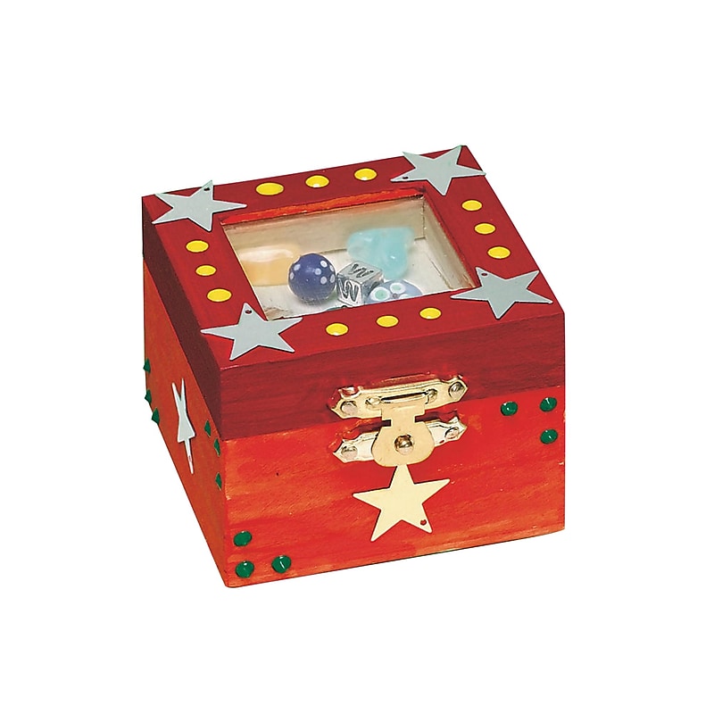 S&S Small Red Shadow Box Craft Kit, 12/Pack (TZ-YK-001) image 1