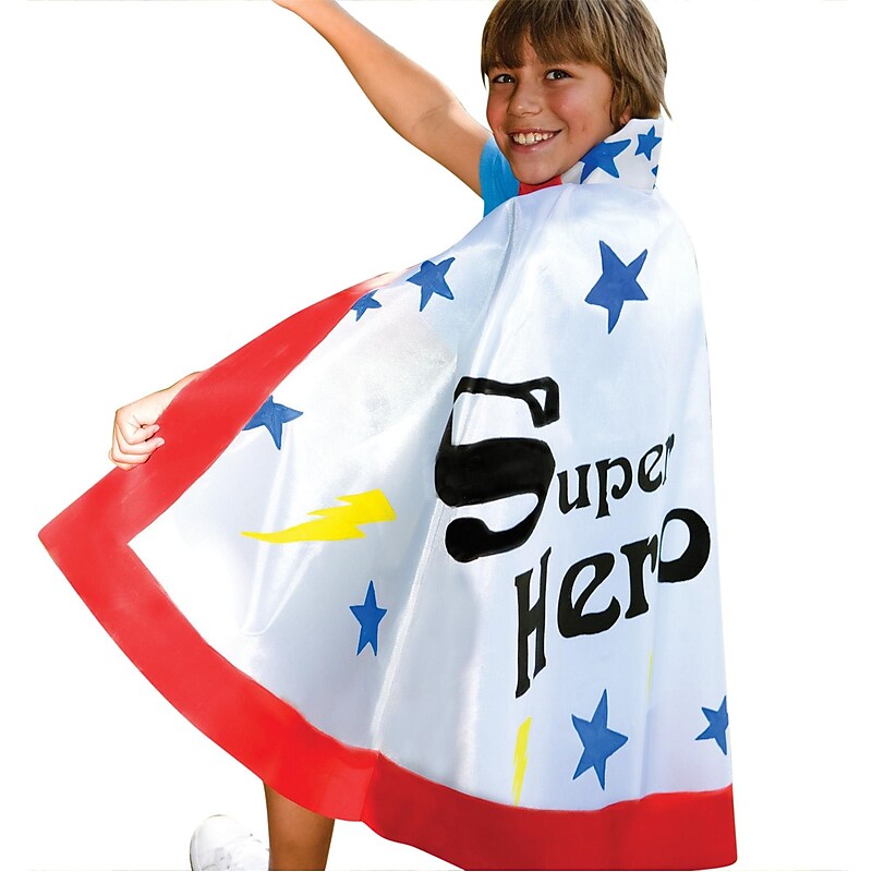 Color-Me Super Hero Cape Craft Kit, 12/Pack (S90) image 1
