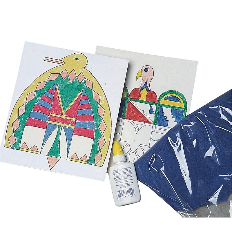 S&S Southwestern Sand Painting Craft Kit, 50/Pack (GP197) image 1