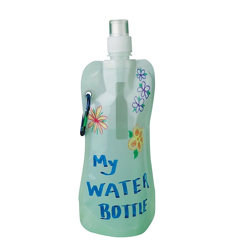 S&S Worldwide Collapsible Water Bottle Craft Kit, 12/Pack (GP2174) image 1