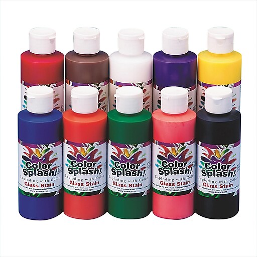 Color Splash 8 oz. Glass Stain, 10/Pack (SG846) | Staples