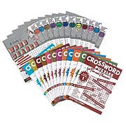 S&S® Large-Print Crossword Puzzles Books, 12/Pack
