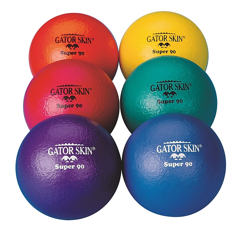 Gator Skin Super 90 Ball, Assorted Colors, 6/Set (W9476) image 1