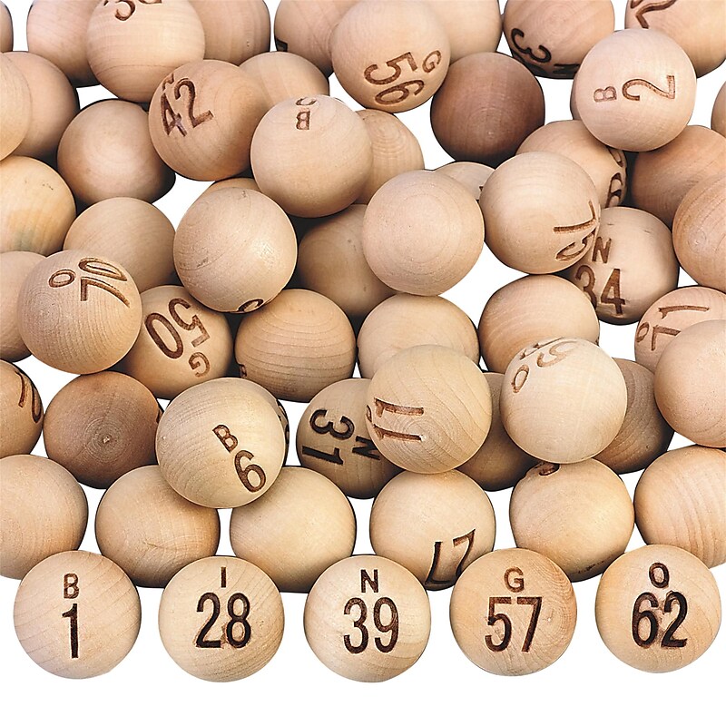 S&S Wooden Bingo Balls (W9509) image 1