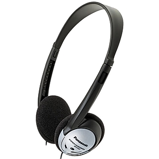 Panasonic Full-Size Long-Cord Over-Ear Headphones, Black (RP-HT161