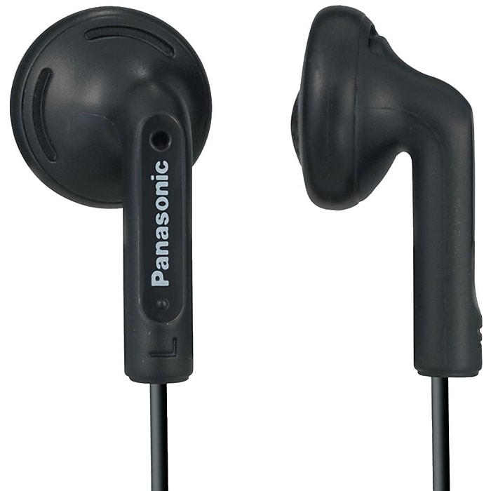 Panasonic Stereo Earbuds, Black (RP-HV096-K) | Staples