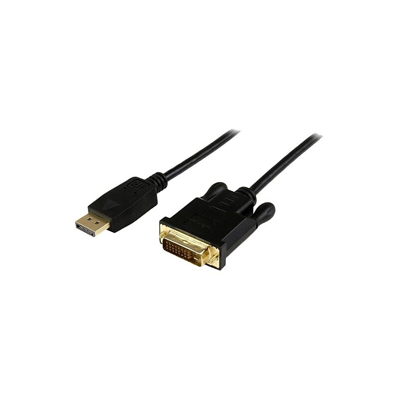StarTech 3' DisplayPort to DVI Active Adapter Converter Cable, Black image 1