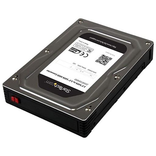Startech 2 5 To 3 5 Sata Hard Drive Adapter Enclosure Staples