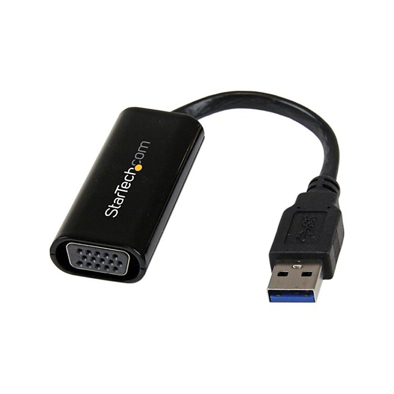 StarTech USB32VGAES Slim USB 3.0 to VGA External Video Card Multi Monitor Adapter image 1