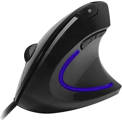 Adesso® iMouse E1 Vertical Ergonomic Illuminated USB Mouse, Glossy