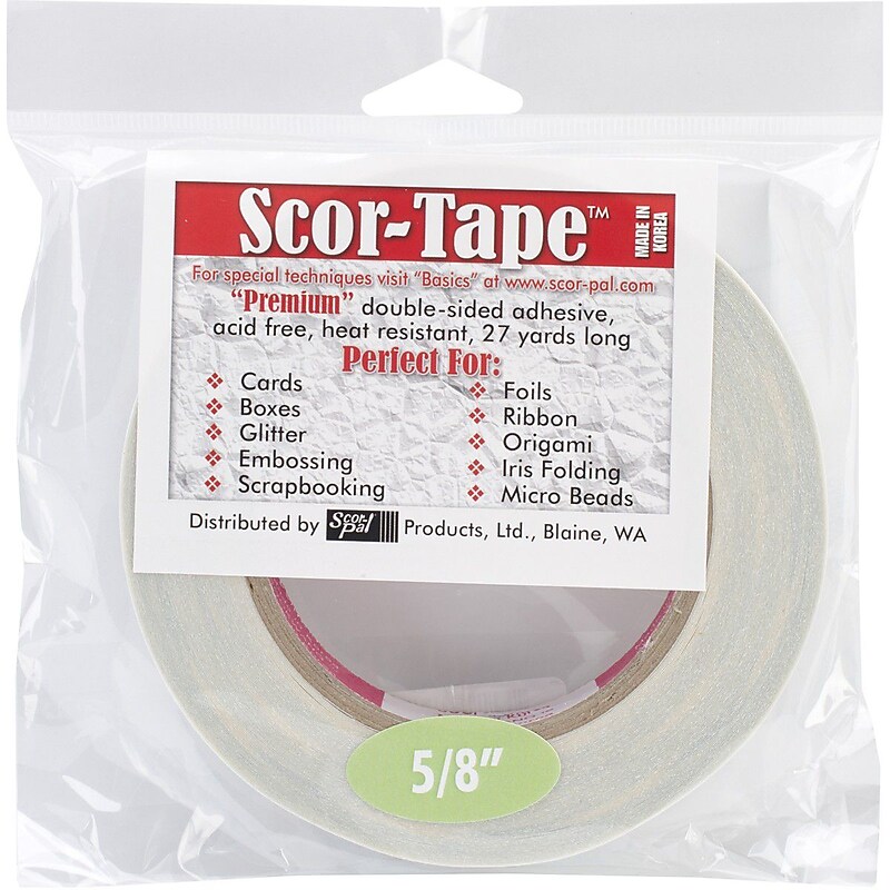 Scor-Pal™ 5/8" x 27 yds. Double Sided Adhesive Tape image 1