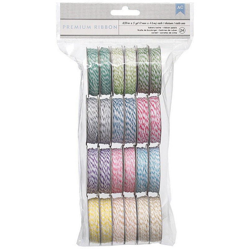 American Crafts™ Baker's Twine 12 Pastel Colors Value Pack, 24/Pack image 1