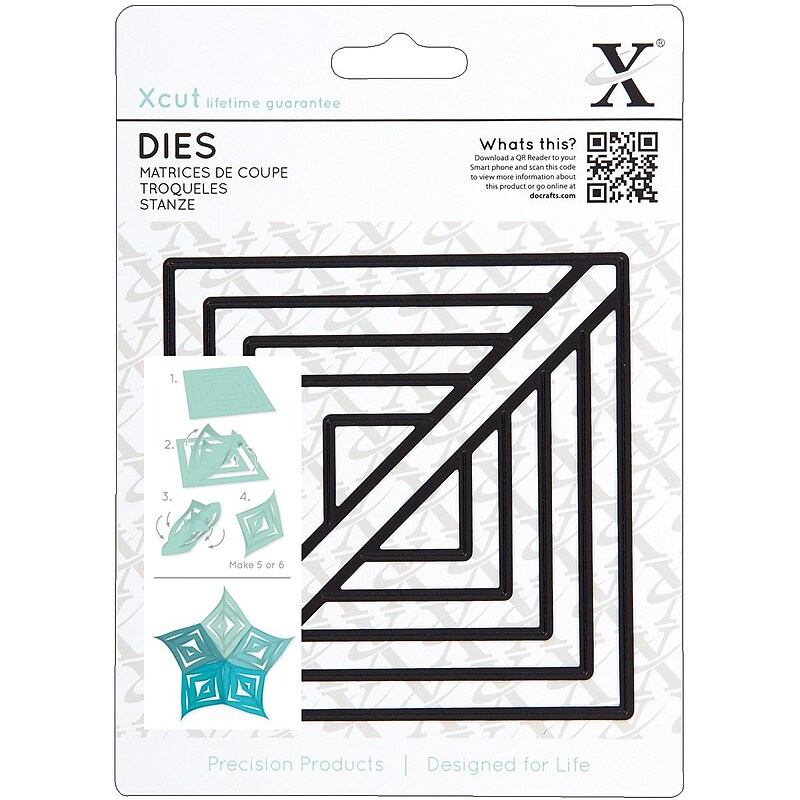 Docrafts™ Lucy Cromwell At 7" x 5" Xcut Die, Christmas 3-D Snowflake image 1