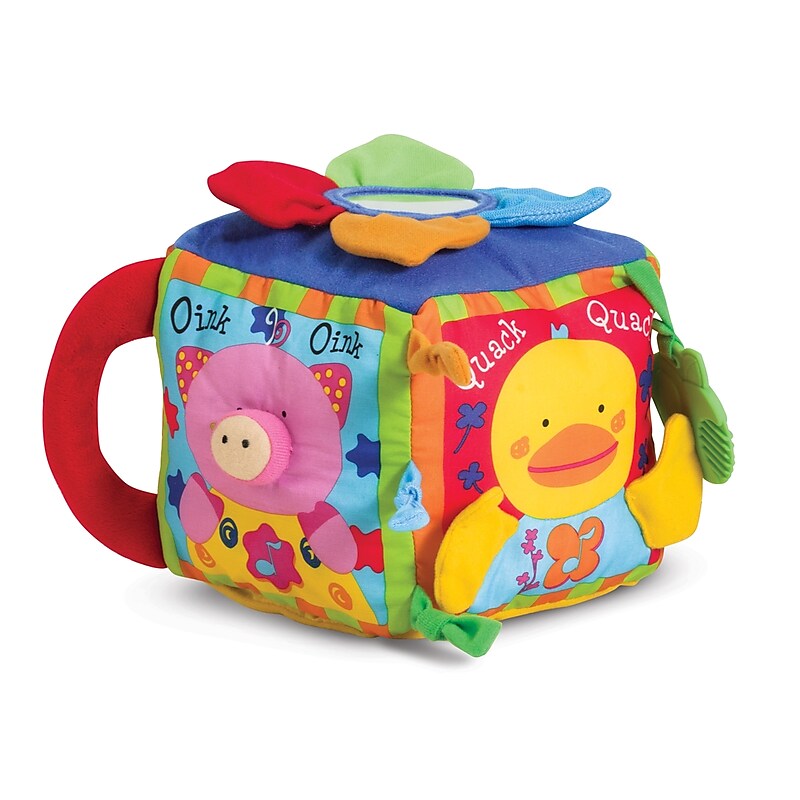 Melissa & Doug Musical Farmyard Cube Learning Toy, Multicolored (MS9177) image 1