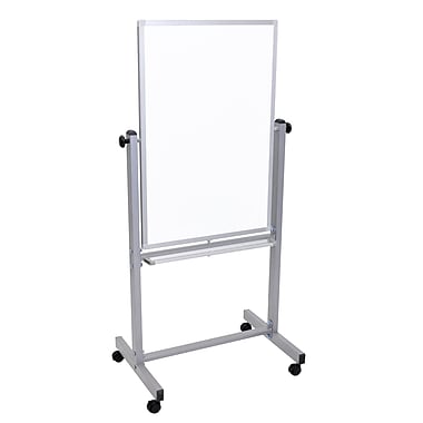 whiteboard magnetic luxor sided double l270 staples mobile