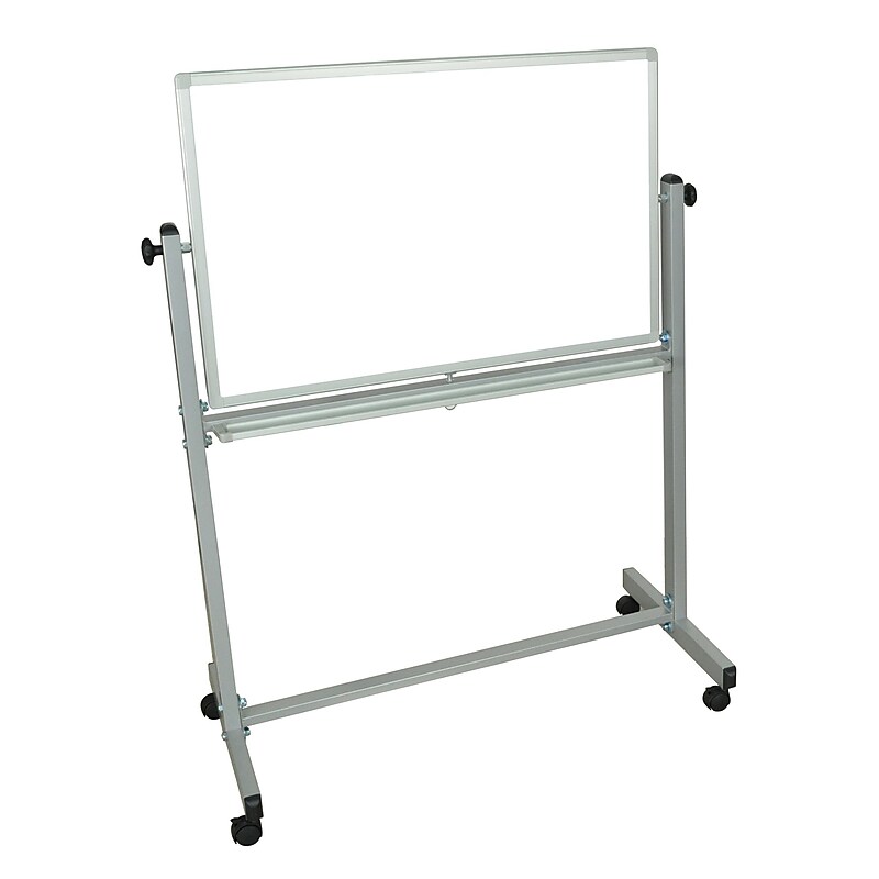 Luxor® Double Sided Magnetic Whiteboard; Aluminum Frame, 36" x 24" (MB3624WW) image 1