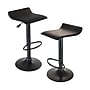 Winsome Obsidian Faux Leather Swivel Airlift Adjustable Stool With Metal Post & Base, Cappuccino, 2/Set (20239)~#|#~m000519946_sc7