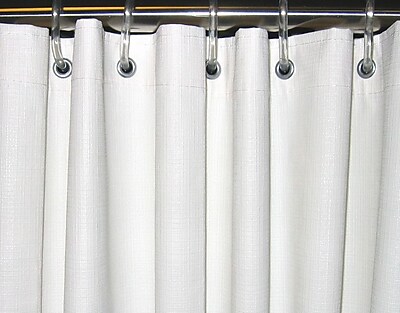 CSI Bathware Commercial-Grade Textured Shower Curtain; 42'' x 74 ...