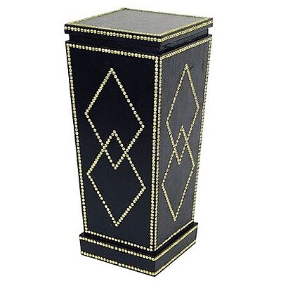 Wayborn Nail Head Diamonds Pedestal Plant Stand