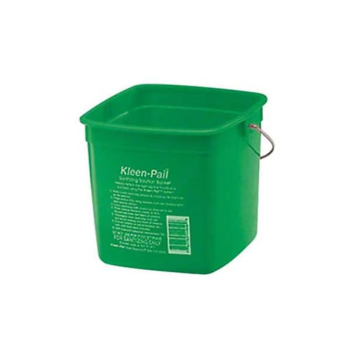 San Jamar KP320 Green Kleen Pail Container 10qt Capacity For Cleaning Solution 