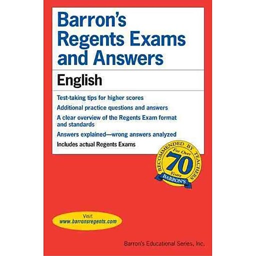 Barron S Regents Exams And Answers English Staples