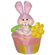 BZB Goods Easter Inflatable Rabbit on Flowerpot Decoration