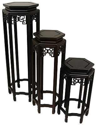 Oriental Furniture Plant Stand (Set of 3)